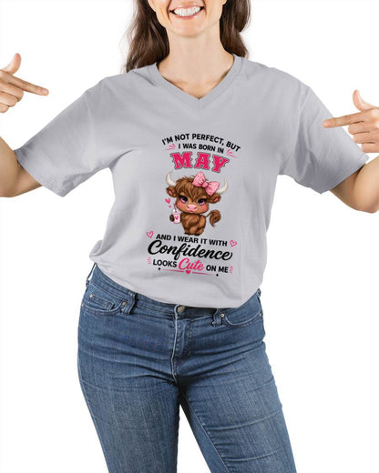 MAY BORN CONFIDENCE TEE - FOR WOMEN - TLEE05 (SKU2608-118-05)