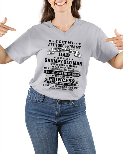 MARCH - AWESOME DAD PRINCESS SHIRT - FROM DAD - TLEE03 (SKU2607-352-03)
