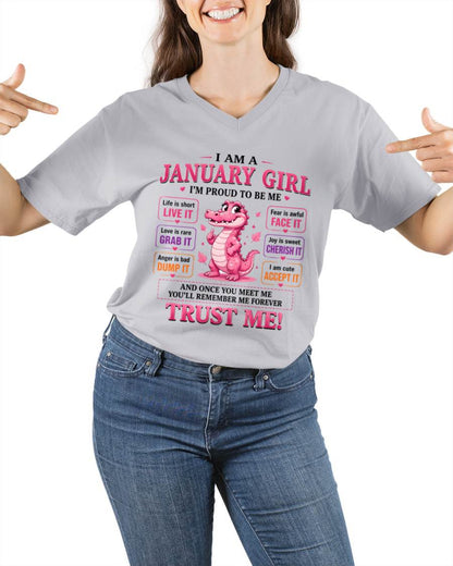 JANUARY GIRL CUTE ALLIGATOR TEE - FOR WOMEN - TLEE01 (SKU2607-236-01)