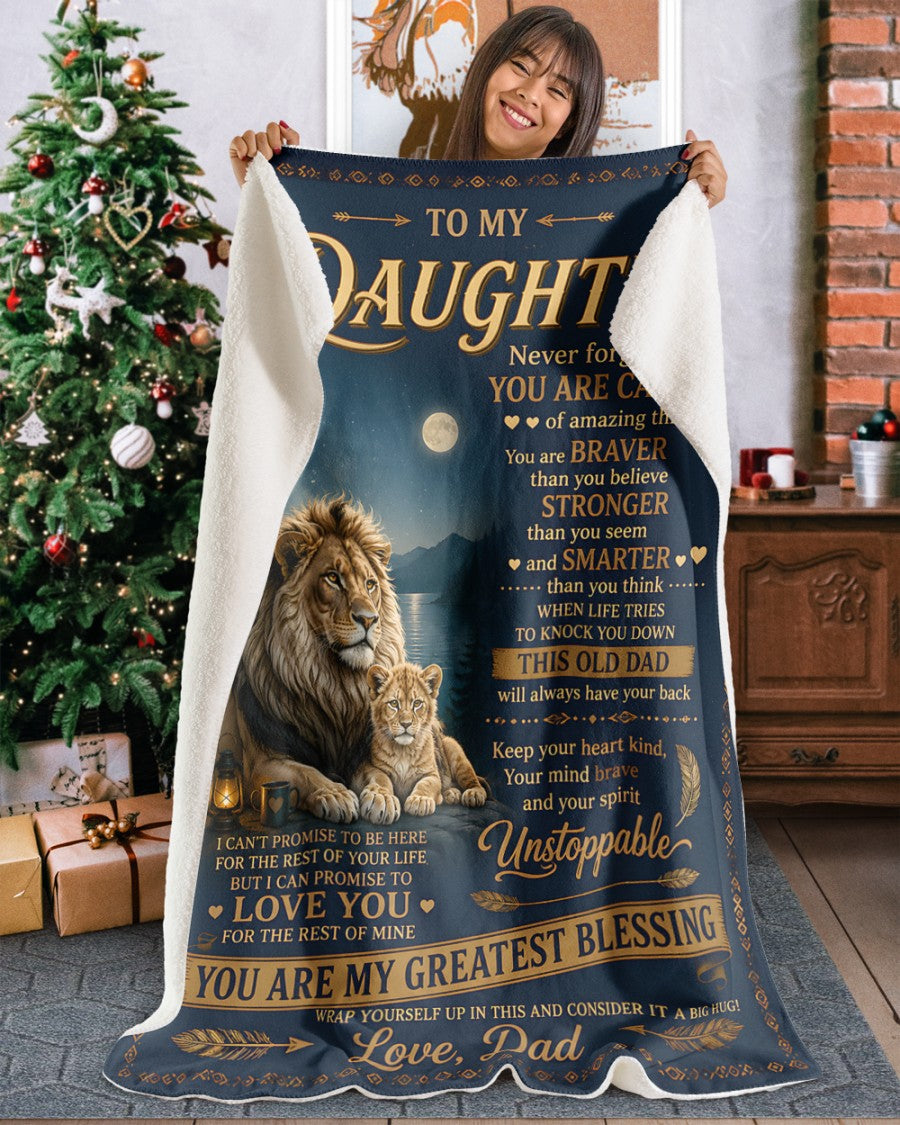 Special Gift For Your Daughter Blanket - From Dad (SKU2607-286)
