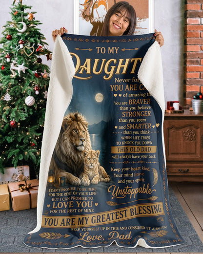 Special Gift For Your Daughter Blanket - From Dad (SKU2607-286)