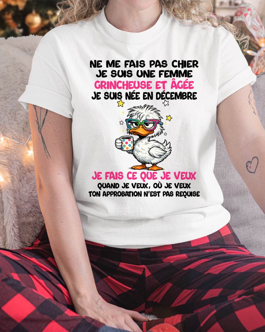 JE SUIS UNE FILLE DE DÉCEMBRE - POUR FEMME - TLEE12 (SKU2604-117-12)