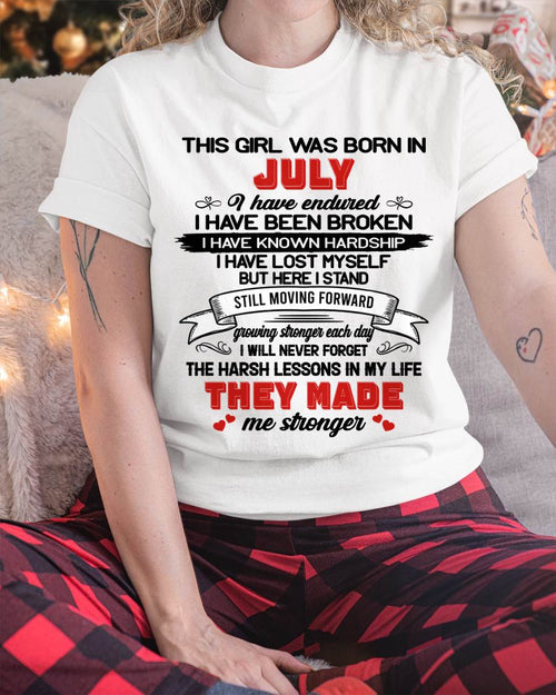 JULY - EVERY HARD LESSON MADE ME STRONGER - FOR WOMEN - TLEE07 (SKU2602-22-07)