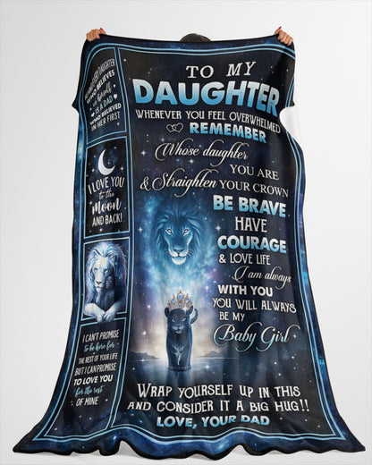 Special Gift For Your Daughter Blanket - From Dad (SKU2604-125) FULL