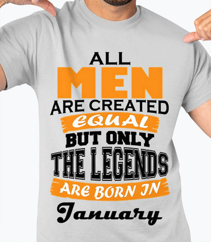 JANUARY BORN – ONLY LEGENDS ARE CREATED - FOR MAN - TLEE01 (SKU2606-281-01)