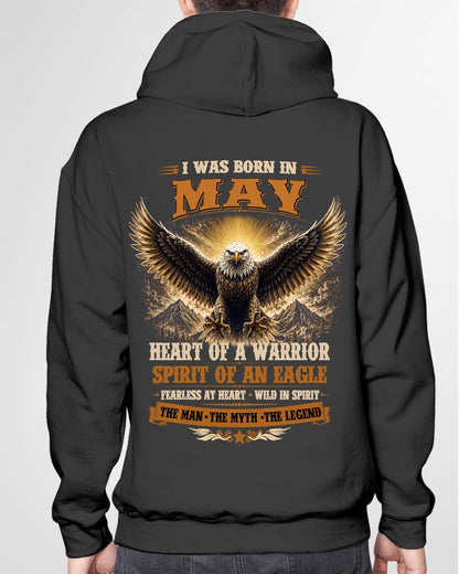 MAY BORN WARRIOR EAGLE SHIRT DESIGN - FOR MAN - TLEE05 (SKU2605-225-05)