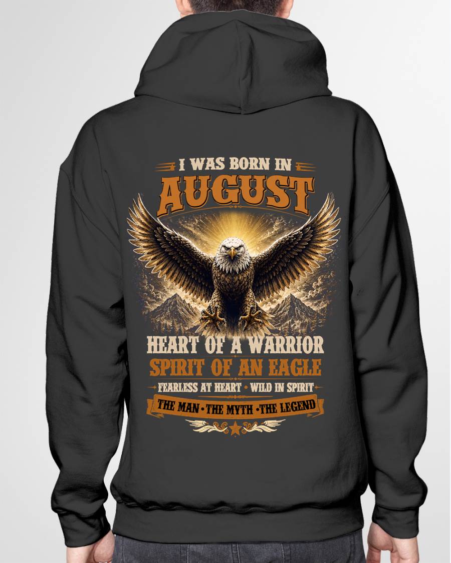 AUGUST BORN WARRIOR EAGLE SHIRT DESIGN - FOR MAN - TLEE08 (SKU2605-225-08)