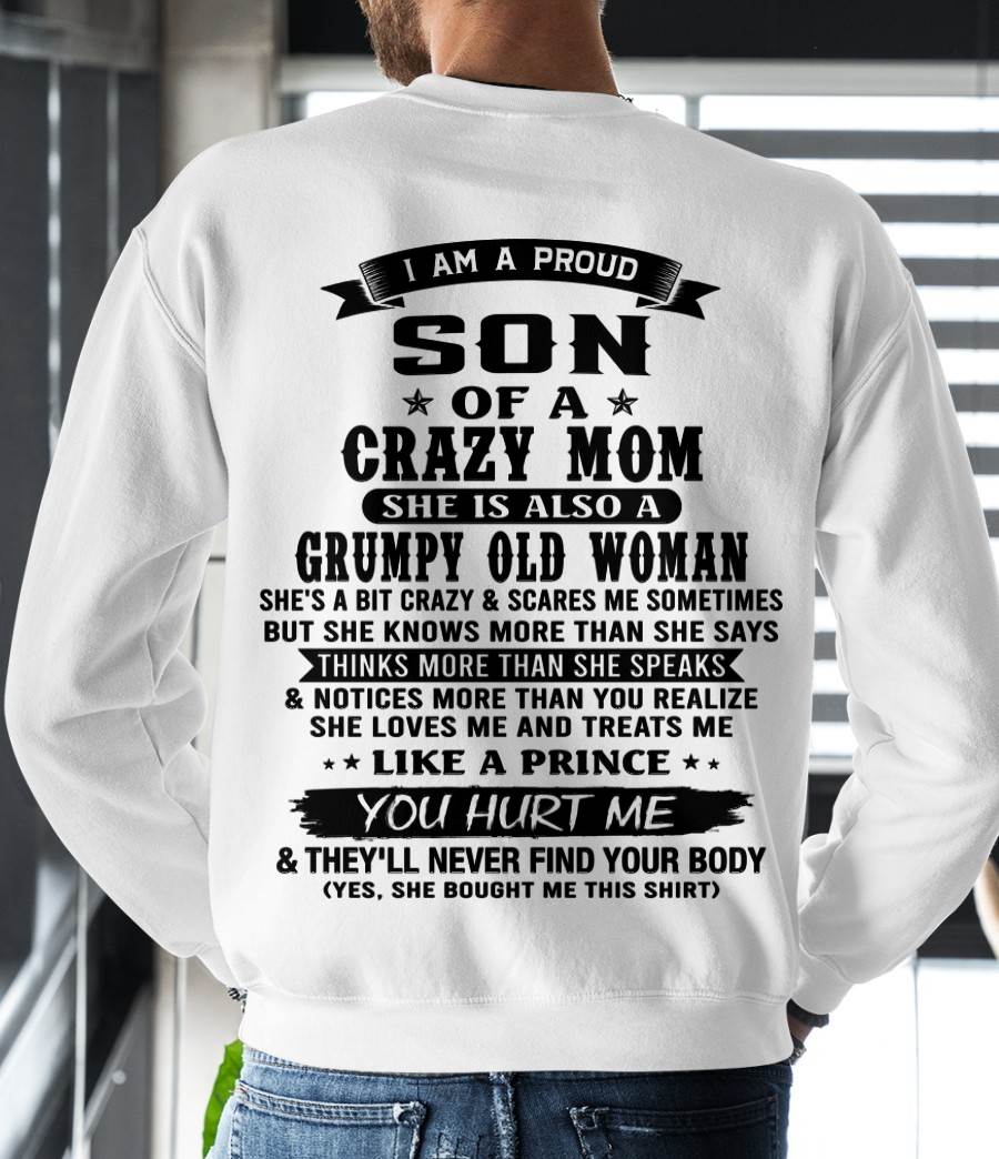 MY MOM IS CRAZY BUT SHE LOVES ME - FROM MOM - TLEE00 (SKU2606-354-00)