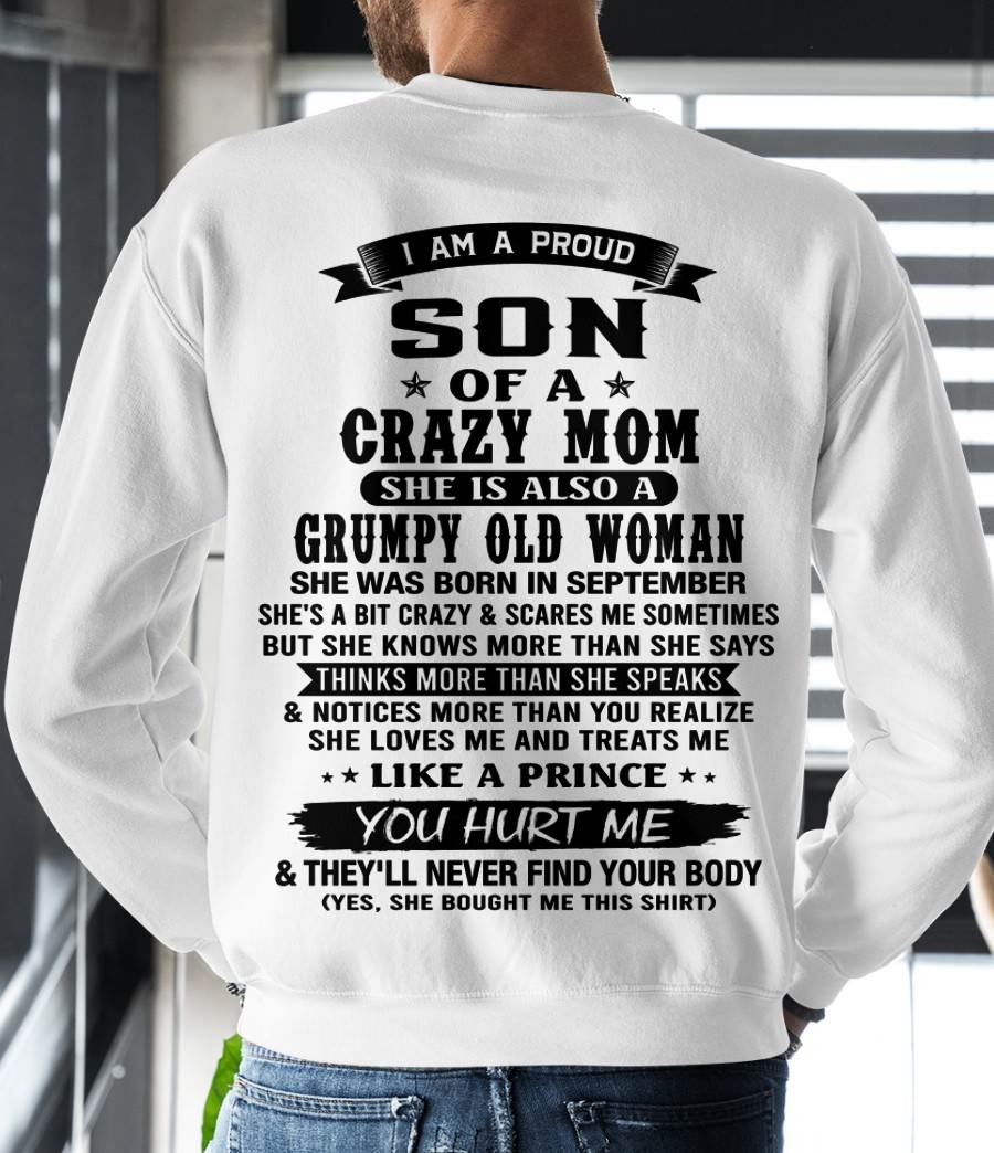 SEPTEMBER - MY MOM IS CRAZY BUT SHE LOVES ME - FROM MOM - TLEE09 (SKU2606-354-09)