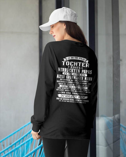 JULI / TOCHTER EINES VERRÜCKTEN PAPAS SHIRT - GESCHENK VOM PAPA  - TLEE07 (SKU2606-230-07)