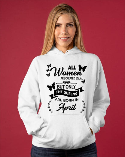 APRIL GIRLS ARE TRUE QUEENS - FOR WOMEN - TLEE04 (SKU2605-58-04)
