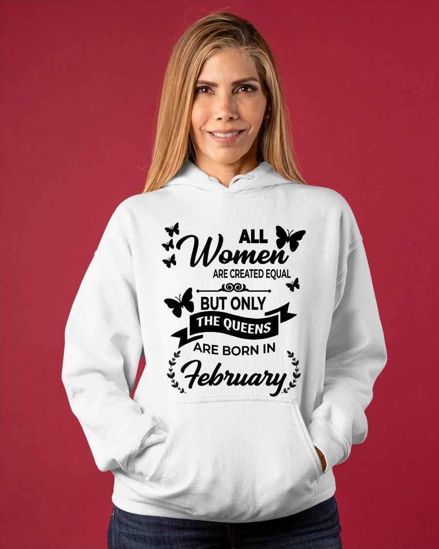 FEBRUARY GIRLS ARE TRUE QUEENS - FOR WOMEN - TLEE02 (SKU2605-58-02)