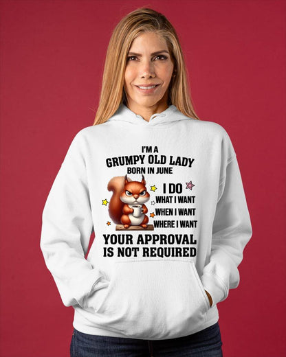 JUNE BORN WOMEN DON’T NEED APPROVAL TEE - FOR WOMEN - TLEE06 (SKU2605-211-06)