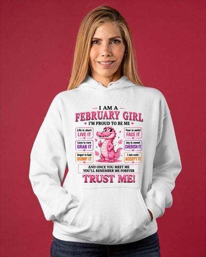 FEBRUARY GIRL CUTE ALLIGATOR TEE - FOR WOMEN - TLEE02 (SKU2607-236-02)