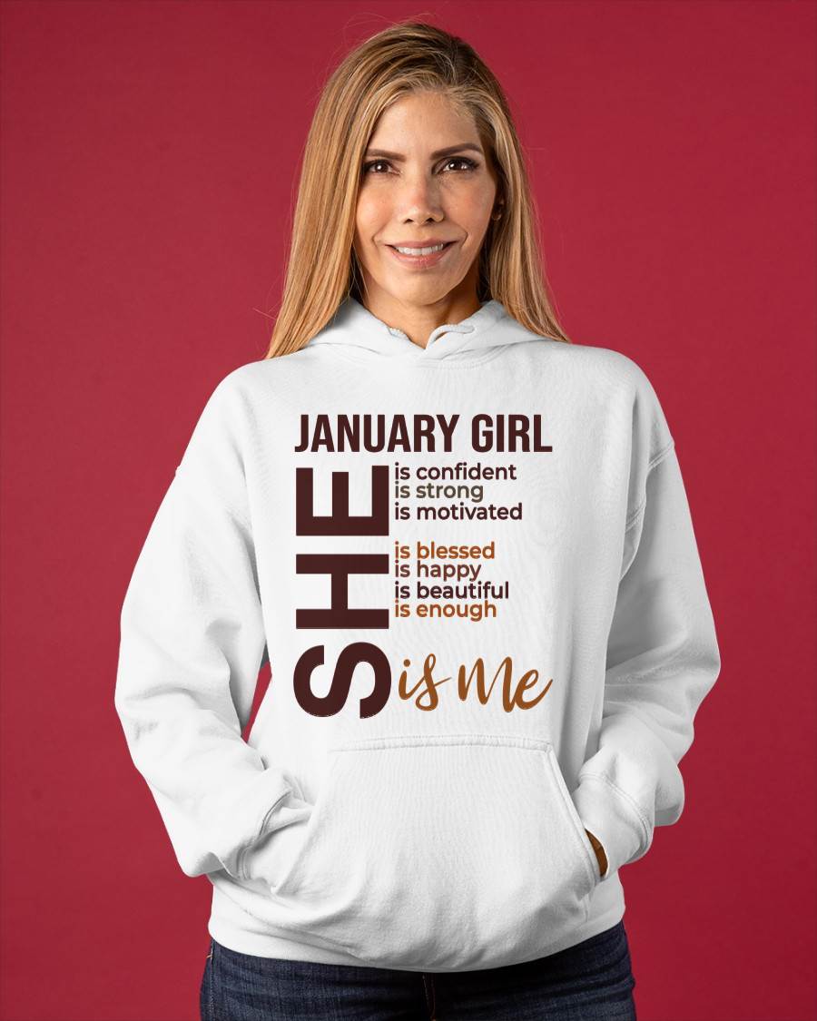 JANUARY BORN GIRL – CONFIDENT & STRONG - FOR WOMEN - TLEE01 (SKU2605-04-01)