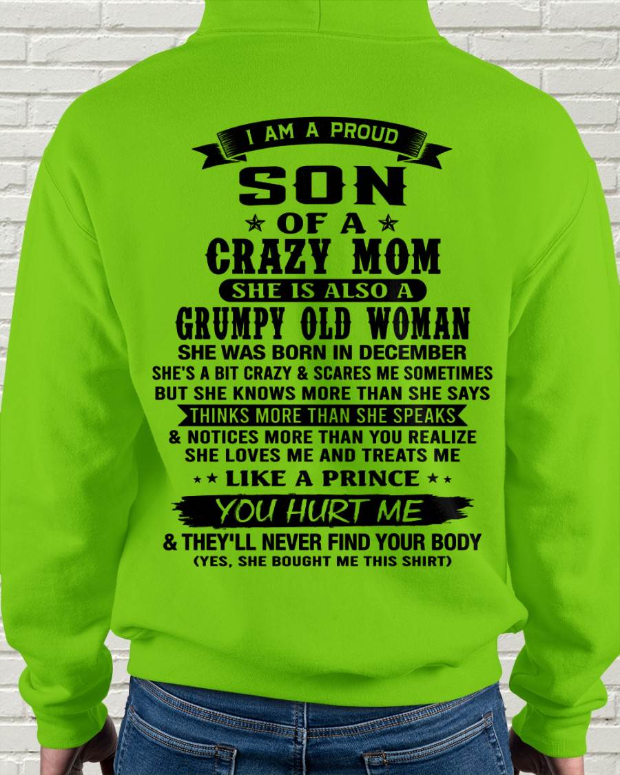 DECEMBER - MY MOM IS CRAZY BUT SHE LOVES ME - FROM MOM - TLEE12 (SKU2606-354-12)
