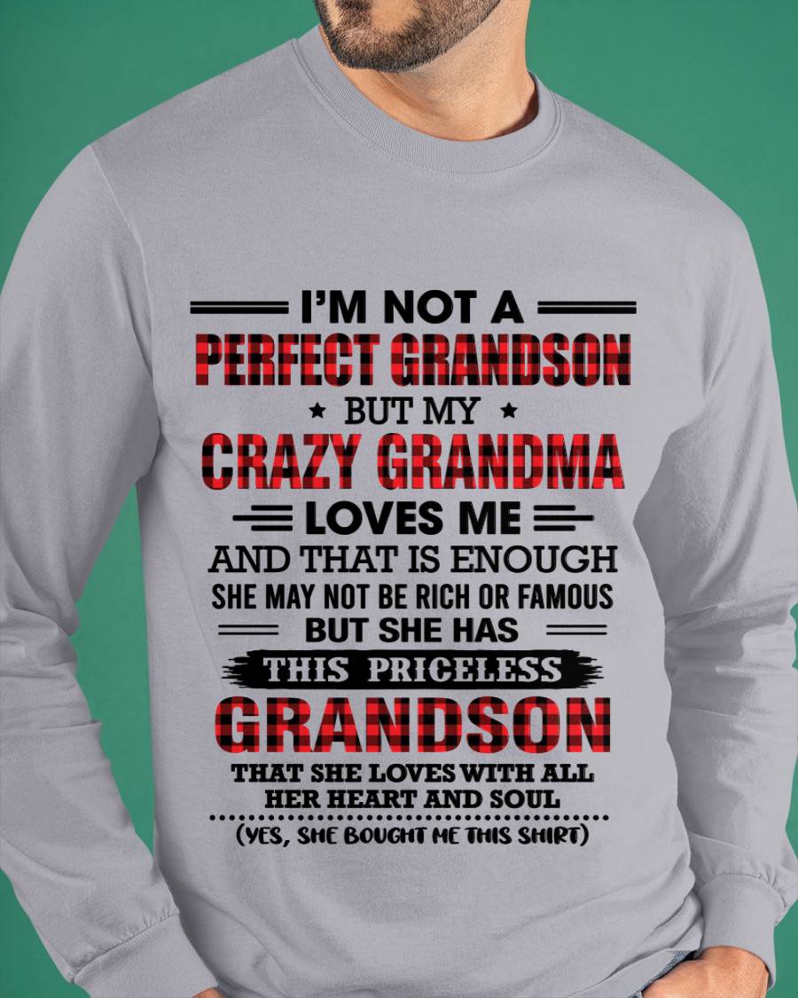 NOT PERFECT, JUST GRANDMA’S FAVORITE GRANDSON - FROM GRANDMA - TLEE00 (SKU2606-362-00)