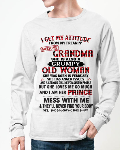FEBRUARY - I GET MY ATTITUDE FROM MY FREAKIN’ AWESOME GRANDMA - FROM GRANDMA - TLEE02 (SKU2603-157-02)
