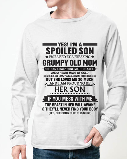 YES! I'M A SPOILED SON  I'M RAISED BY A FREAKING GRUMPY OLD MOM - FROM MOM - TLEE00 (SKU12-175-00)