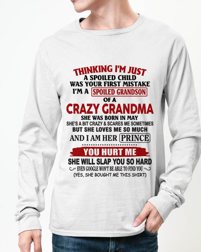 MAY - GRANDMA’S BOY – LOVED, SPOILED & PROTECTED - FROM GRANDMA - TLEE05 (SKU2602-128-05)