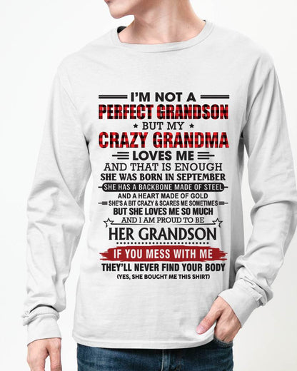 SEPTEMBER - I’M NOT PERFECT, BUT MY CRAZY GRANDMA LOVES ME - FROM GRANDMA - TLEE09 (SKU26T-01131-09)