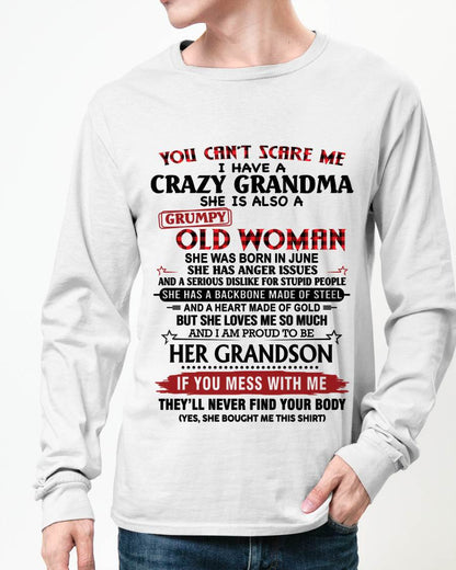 JUNE - YOU CAN'T SCARE ME I HAVE A CRAZY GRANDMA SHE IS ALSO A GRUMPY OLD WOMAN - FROM GRANDMA - TLEE06 (SKU2603-54-06)