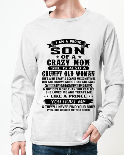 PROUD SON OF A FREAKIN' AWESOME MOM - FROM MOM - TLEE00 (SKU2607-60-00)