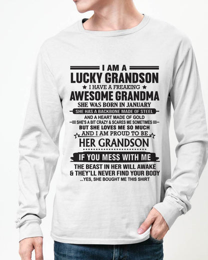 JANUARY - GRANDSON OF A STRONG & LOVING GRANDMA - FROM GRANDMA - TLEE01 (SKU11-154-01)