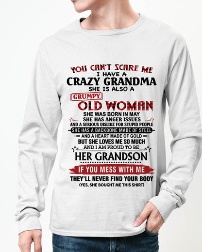 MAY - YOU CAN'T SCARE ME I HAVE A CRAZY GRANDMA SHE IS ALSO A GRUMPY OLD WOMAN - FROM GRANDMA - TLEE05 (SKU2603-54-05)