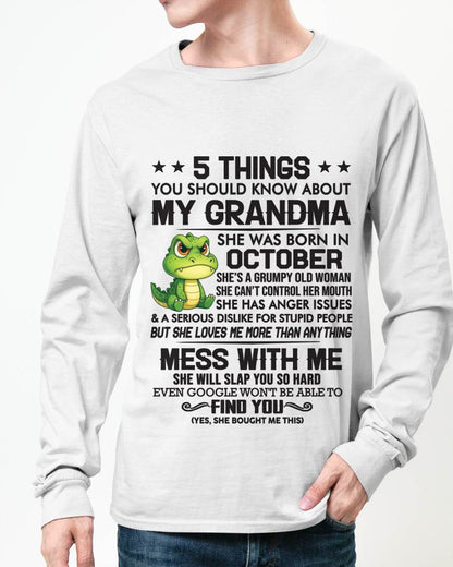 OCTOBER GRANDMAS ARE DIFFERENT - FROM GRANDMA - TLEE10 (SKU10-06-10)