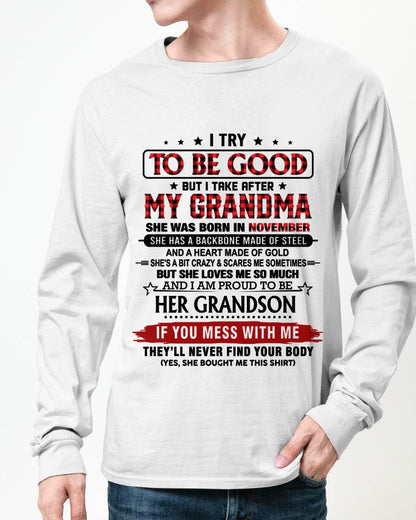 NOVEMBER - I TRY TO BE GOOD BUT I TAKE AFTER MY GRANDMA - FROM GRANDMA - TLEE11 (SKU26T-01289-11)
