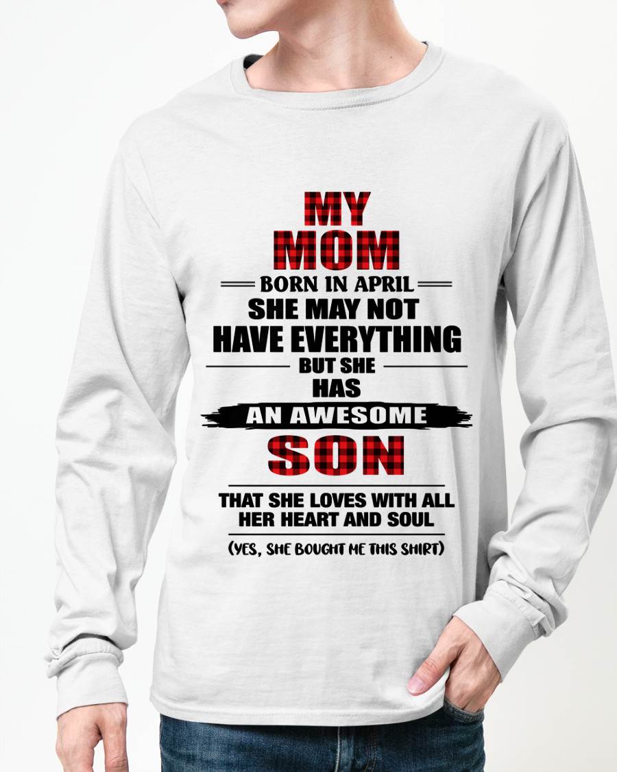APRIL - A MOTHER'S LOVE, A SON'S PRIDE - FROM MOM - TLEE04 (SKU2606-149-04)