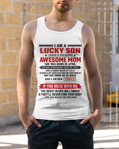 APRIL - LUCKY SON OF A STRONG AND PROTECTIVE MOM - FROM MOM - TLEE04 (SKU2602-97-04)