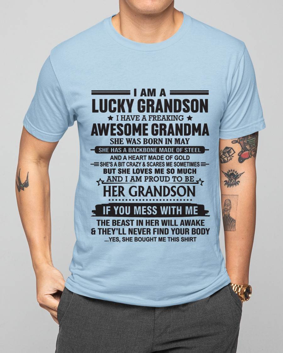 MAY - GRANDSON OF A STRONG & LOVING GRANDMA - FROM GRANDMA - TLEE05 (SKU11-154-05)