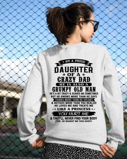 FUNNY DAD AND DAUGHTER SHIRT - FROM DAD - TLEE00 (SKU2606-394-00)