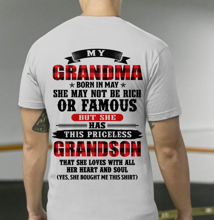 MAY GRANDMA - HER PRICELESS GRANDSON - FROM GRANDMA - TLEE05 (SKU2606-337-05)