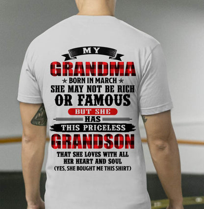 MARCH GRANDMA - HER PRICELESS GRANDSON - FROM GRANDMA - TLEE03 (SKU2606-337-03)