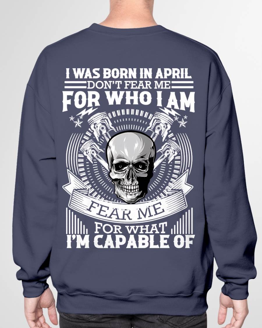 APRIL – DON’T FEAR ME FOR WHO I AM, FEAR ME FOR WHAT I’M CAPABLE OF - FOR MAN - TLEE04 (SKU2604-199-04)