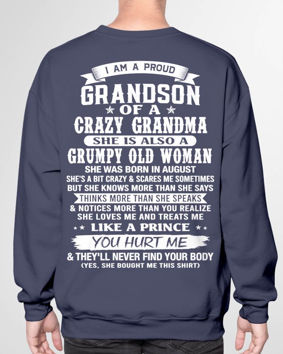 AUGUST - GRANDSON OF A CRAZY GRANDMA - FROM GRANDMA - TLEE08 (SKU2606-274-08)