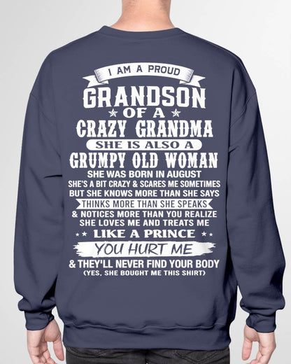 AUGUST - GRANDSON OF A CRAZY GRANDMA - FROM GRANDMA - TLEE08 (SKU2606-274-08)