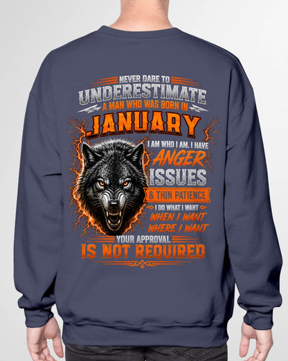 JANUARY MAN I DO WHAT I WANT SHIRT - FOR MAN - TLEE01 (SKU2608-244-01)