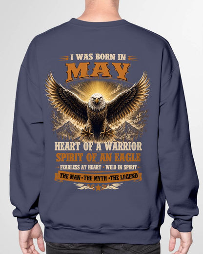 MAY BORN WARRIOR EAGLE SHIRT DESIGN - FOR MAN - TLEE05 (SKU2605-225-05)