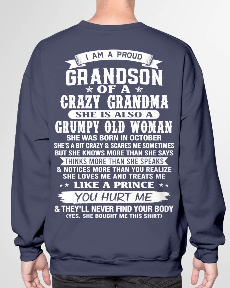 OCTOBER - GRANDSON OF A CRAZY GRANDMA - FROM GRANDMA - TLEE10 (SKU2606-274-10)
