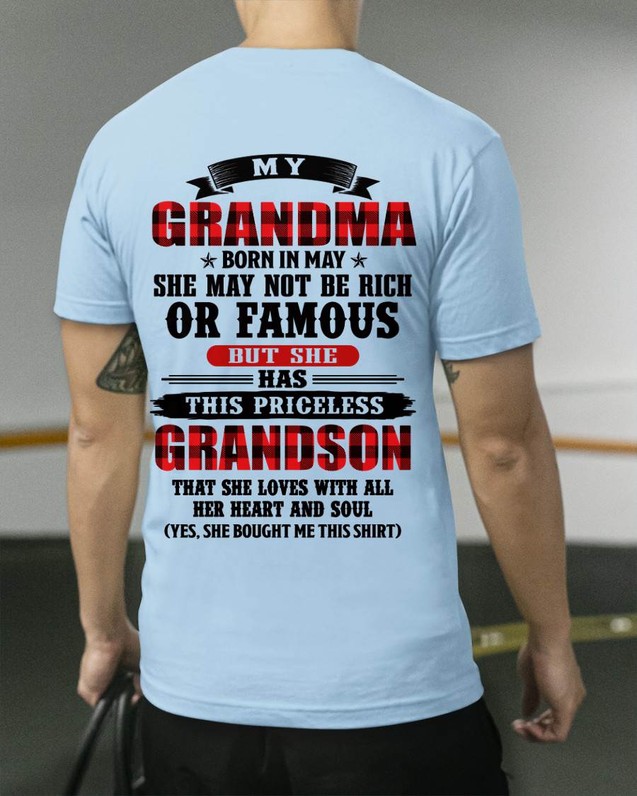 MAY GRANDMA - HER PRICELESS GRANDSON - FROM GRANDMA - TLEE05 (SKU2606-337-05)