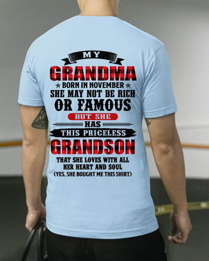 NOVEMBER GRANDMA - HER PRICELESS GRANDSON - FROM GRANDMA - TLEE11 (SKU2606-337-11)