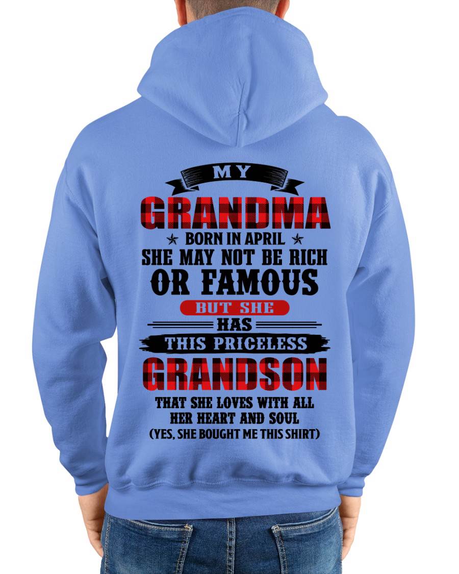 APRIL GRANDMA - HER PRICELESS GRANDSON - FROM GRANDMA - TLEE04 (SKU2606-337-04)