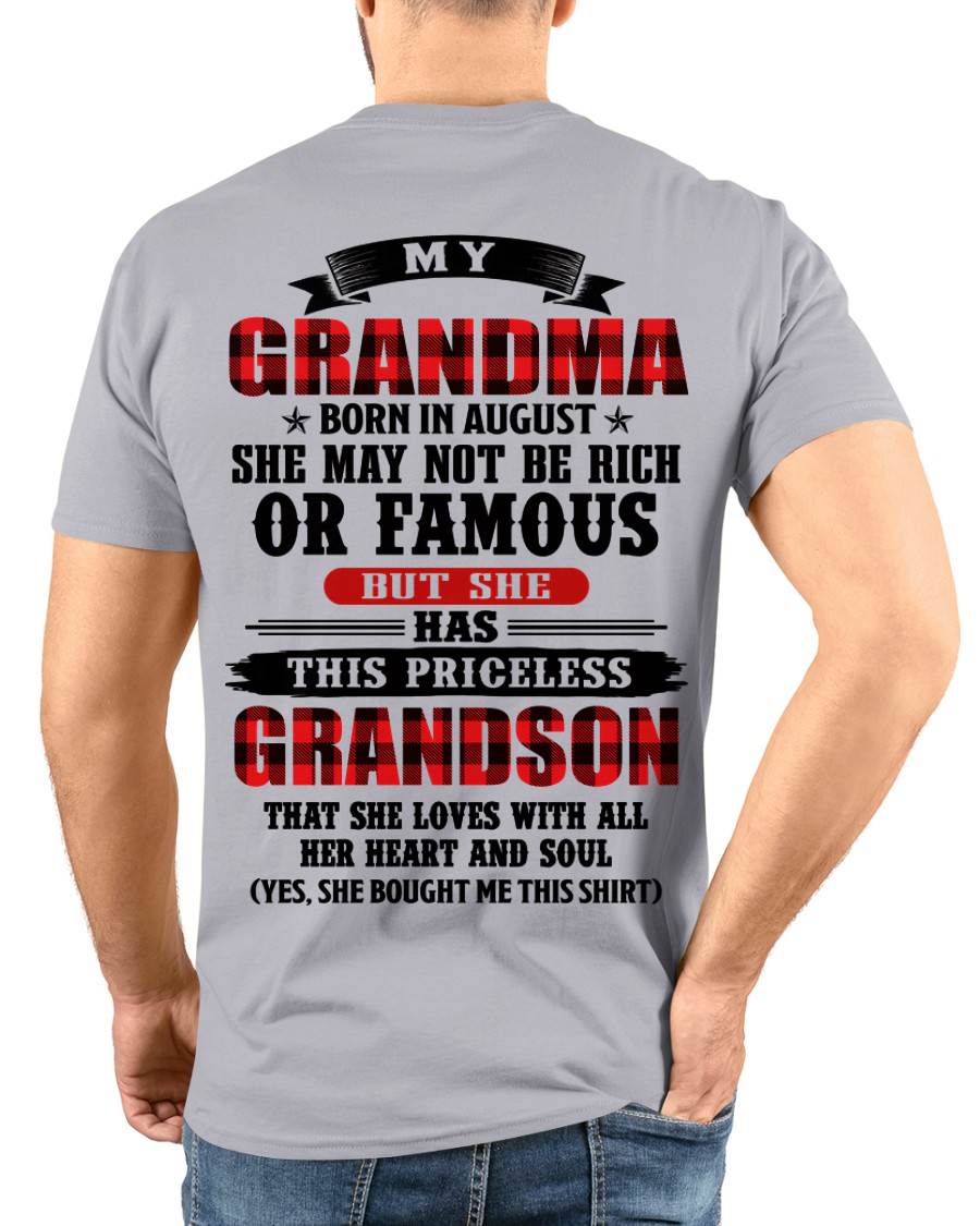 AUGUST GRANDMA - HER PRICELESS GRANDSON - FROM GRANDMA - TLEE08 (SKU2606-337-08)