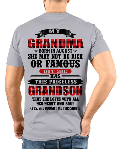 AUGUST GRANDMA - HER PRICELESS GRANDSON - FROM GRANDMA - TLEE08 (SKU2606-337-08)