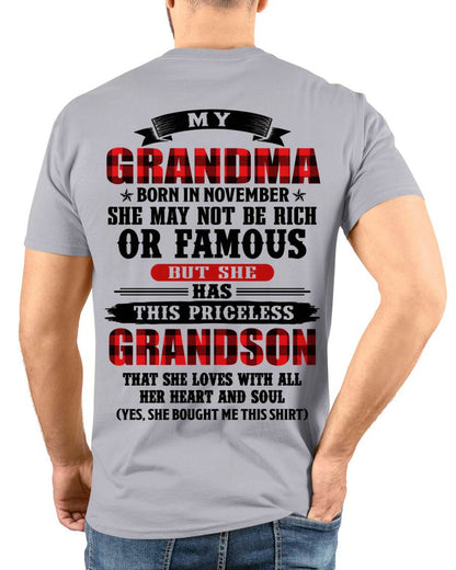 NOVEMBER GRANDMA - HER PRICELESS GRANDSON - FROM GRANDMA - TLEE11 (SKU2606-337-11)