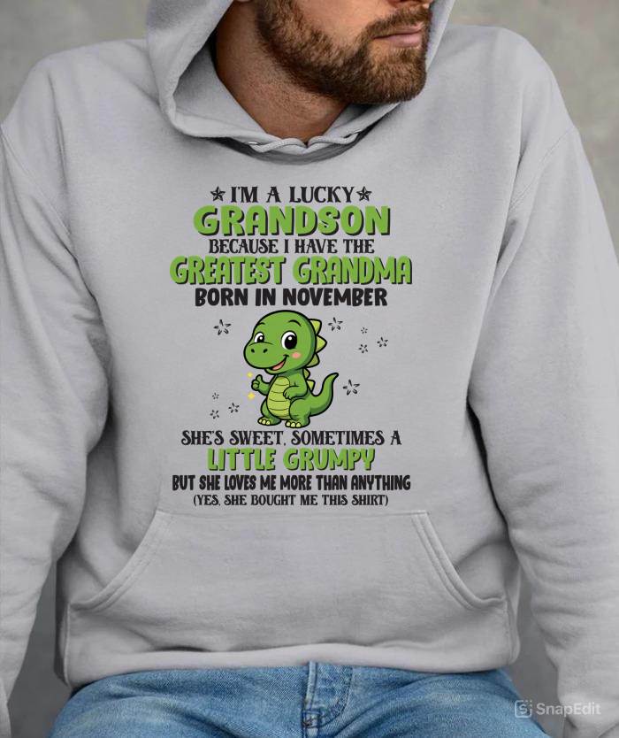 NOVEMBER - I'M A LUCKY GRANDSON BECAUSE I HAVE THE GREATEST GRANDMA - FROM GRANDMA - TLEE11 (SKU09-86-11)